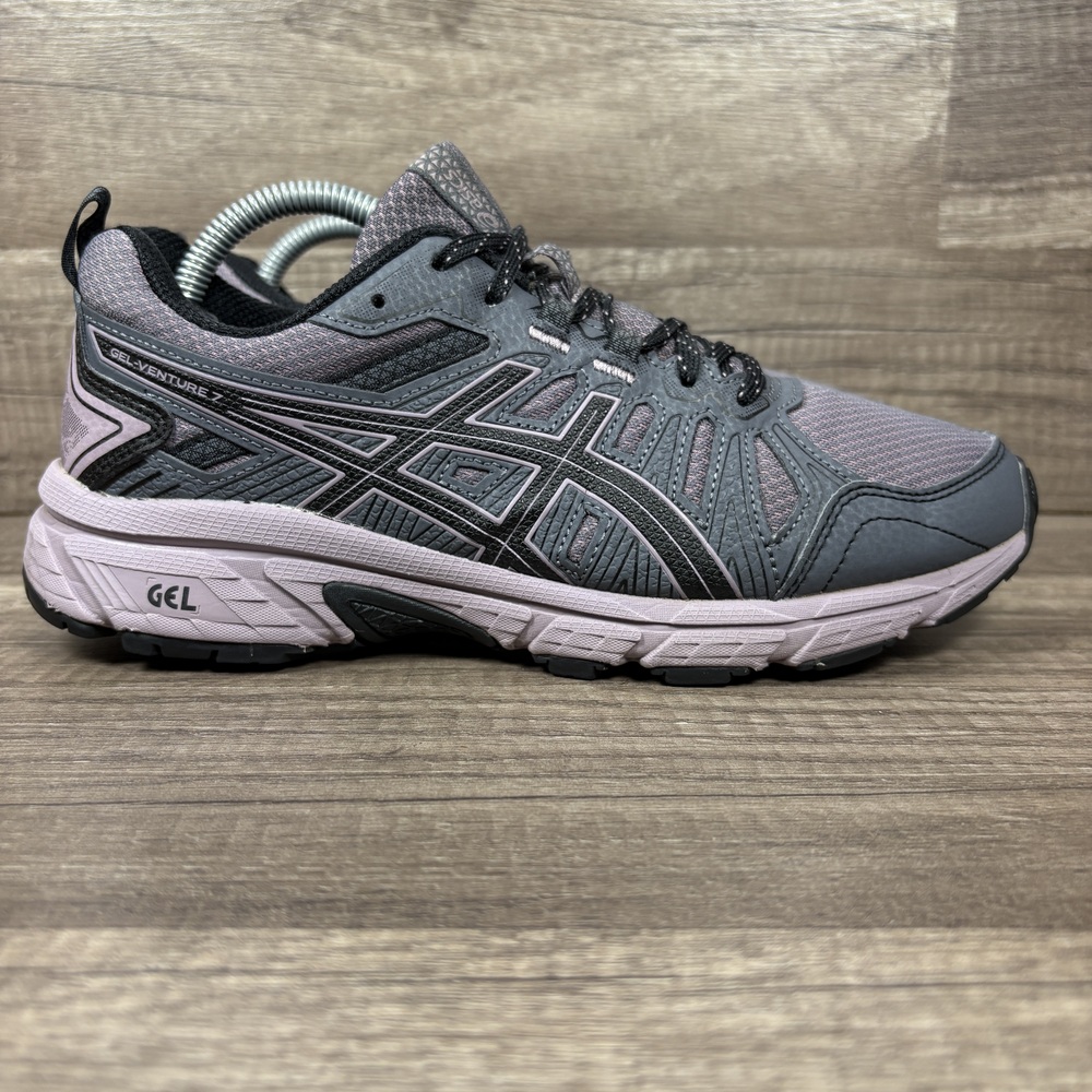 Asics Gel-Venture 7 Purple Gray Womens US Size 6.5 1012A476 Running Shoes